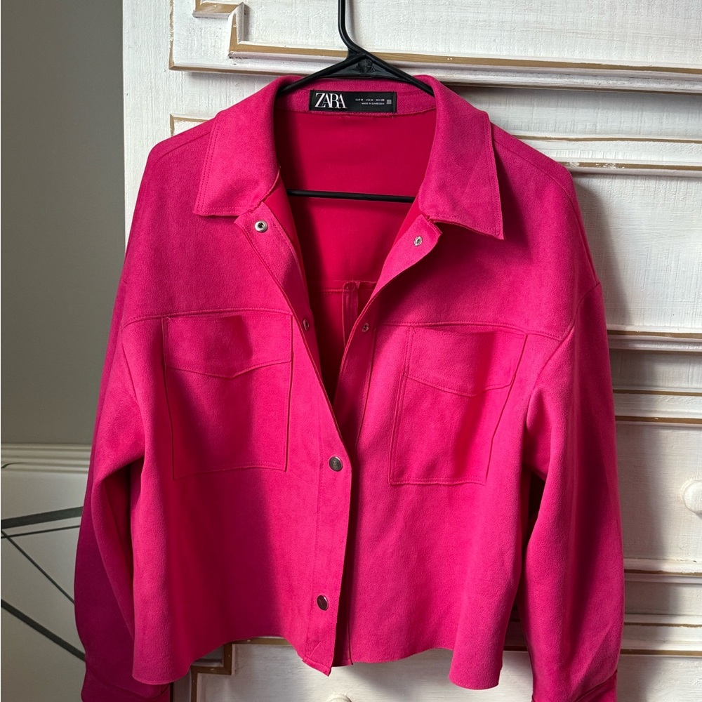 Zara Women's Fuchsia Utility Jacket
